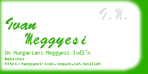 ivan meggyesi business card